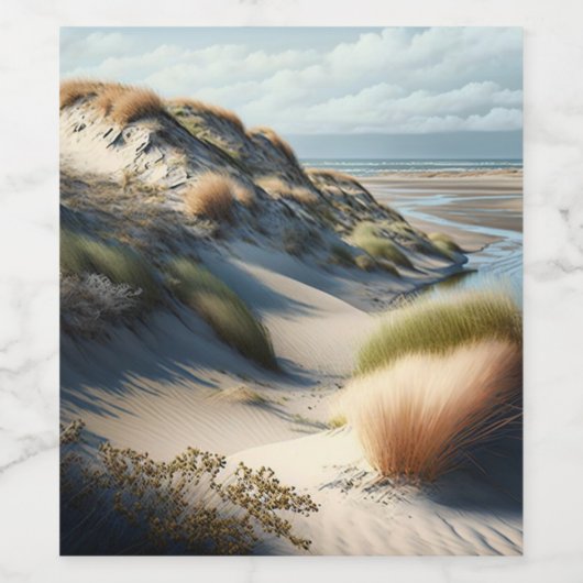 Golden Dunes Weinetikett (Einzelnes Label)