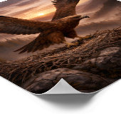 Golden Eagle (Aquila chrysaetos) – Birds of Prey  Poster (Ecke)