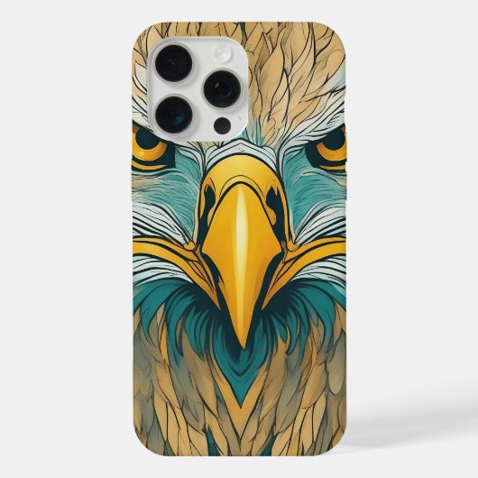 Golden Eagle Artwork iPhone Hülle (Rückseite)