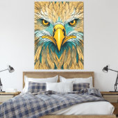 Golden Eagle Artwork Leinwanddruck (Insitu (Schlafzimmer))