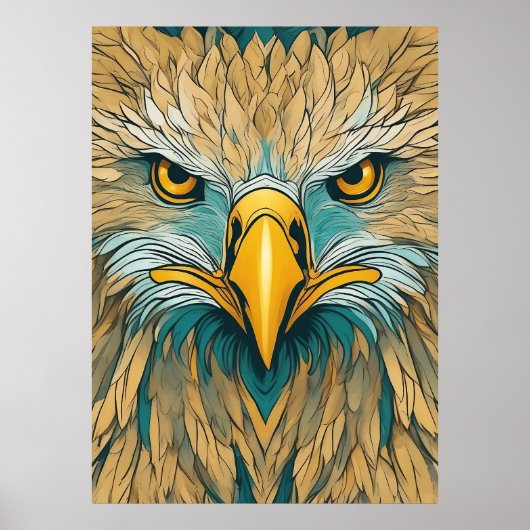 Golden Eagle Artwork Poster (Vorne)