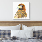 Golden Eagle Bird Wasserfarben Malerei Leinwanddruck (Insitu (Schlafzimmer))