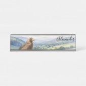 Golden Eagle Bird Wildlife Landscape Personalized Schreibtischnamensplakette (Vorderseite )