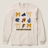 Golden Eagle Bow - Langarmshirt Tri-Blend Shirt (Design Vorderseite)