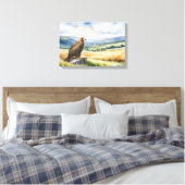 Golden Eagle Country Landschaft Wasserfarbe Stil Leinwanddruck (Insitu (Schlafzimmer))