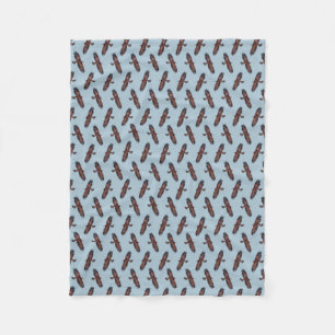 Golden Eagle Frenzy Fleece-Decke (Hellblau) Fleecedecke