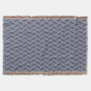 Golden Eagle Frenzy Throw Blanket (blau) Decke