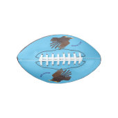 Golden eagle funny cartoon illustration football (Vorderseite)