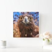 Golden Eagle GOLDEN EYES Quadratische Wanduhr (Zuhause)