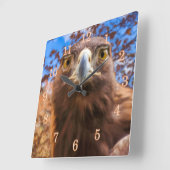 Golden Eagle GOLDEN EYES Quadratische Wanduhr (Winkel)