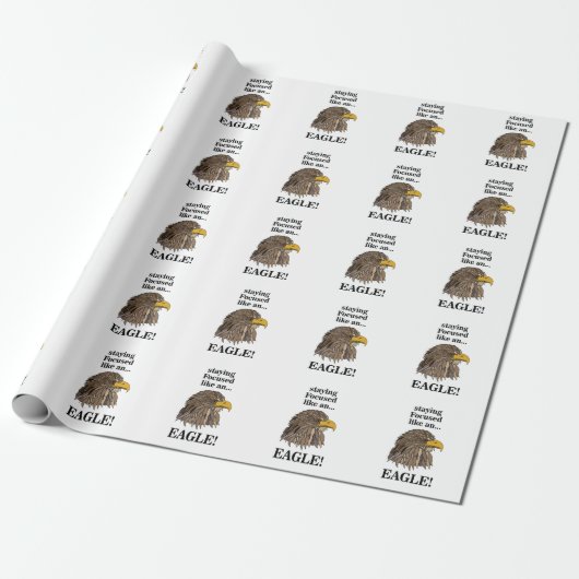 Golden Eagle Head Geschenkpapier (Ungerollt)