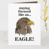Golden Eagle Head Karte (Gelbe Blume)