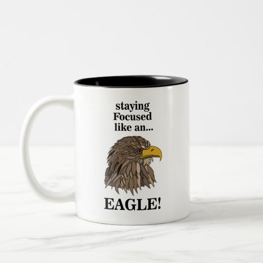 Golden Eagle Head Zweifarbige Tasse (Links)