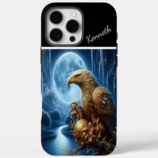 Golden Eagle Moon Watch Case-Mate iPhone Hülle (Rückseite)