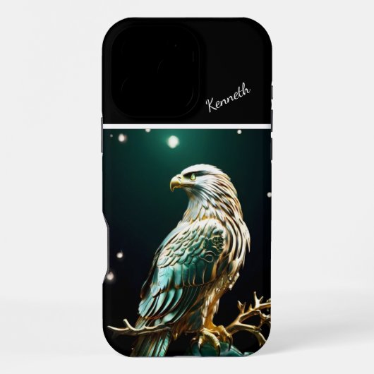 Golden Eagle Perches iPhone Hülle (Rückseite)