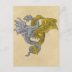 Golden Eagle Silver Dragon Postkarte