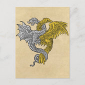 Golden Eagle Silver Dragon Postkarte (Vorderseite)
