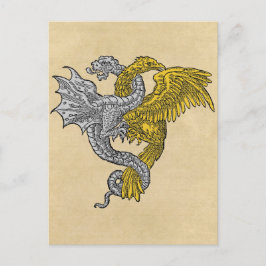 Golden Eagle Silver Dragon Postkarte