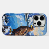 Golden Eagle, Snowy Mountain Lake Case-Mate iPhone Hülle (Rückseite (Horizontal))