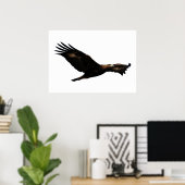 Golden Eagle Soaring Poster (Heimbüro)