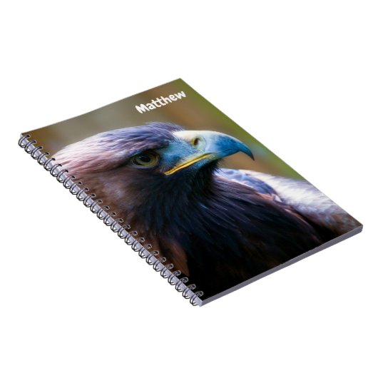 Golden Eagle Spiral Notebook Notizblock (Rechte Seite)