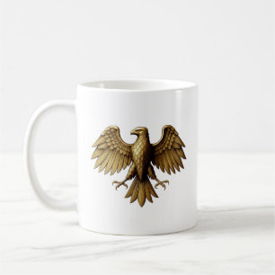 Golden Eagle T - Shirt Design   Majestic Bird Grap Kaffeetasse
