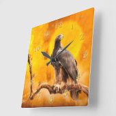 Golden Eagle The GOLDEN ONE Quadratische Wanduhr (Winkel)