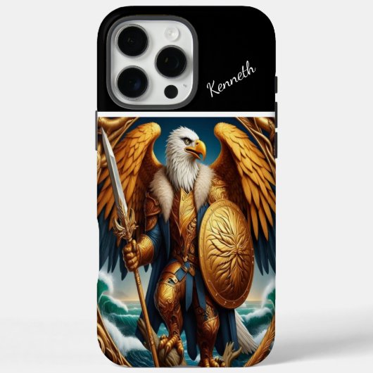 Golden Eagle Warrior Case-Mate iPhone Hülle (Rückseite)