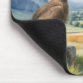 Golden Eagle Watercolor Wildlife Personalized Mousepad (Ecke)