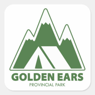 Golden Ears Provincial Park Bergcamping Quadratischer Aufkleber