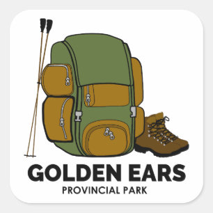 Golden Ears Provincial Park Rucksack Quadratischer Aufkleber