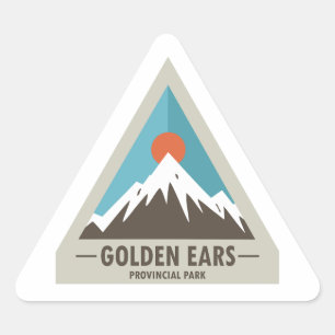 Golden Ears Provincialpark British Columbia Dreieckiger Aufkleber