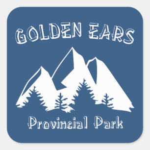 Golden Ears Provincialpark British Columbia Quadratischer Aufkleber