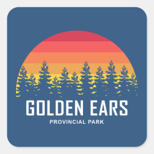 Golden Ears Provincialpark British Columbia Quadratischer Aufkleber