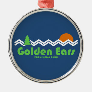 Golden Ears Provincialpark British Columbia Retro Ornament Aus Metall
