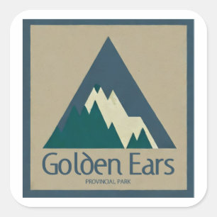 Golden Ears Provincialpark Rustikal Quadratischer Aufkleber