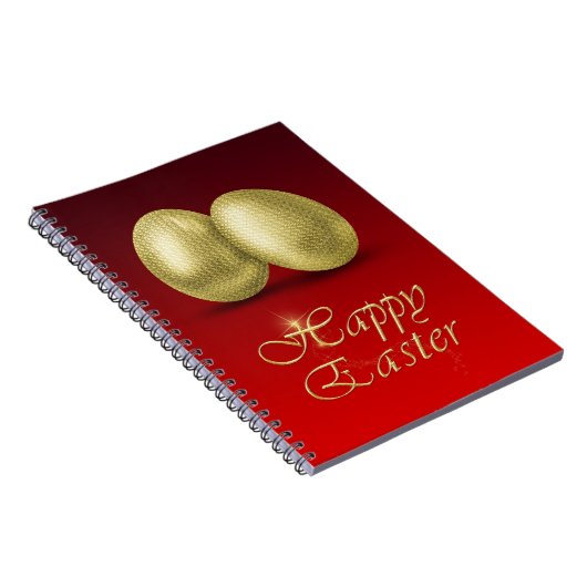 Golden Easter Eggs - Notebook Notizblock (Rechte Seite)