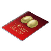 Golden Easter Eggs - Notebook Notizblock (Linke Seite)