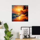 Golden Echoes of Paradise Poster (Heimbüro)
