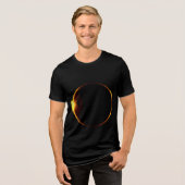 Golden Eclipse Horizon Tri-Blend Shirt (Vorderseite voll)