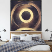 Golden Eclipse Leinwanddruck (Insitu (Schlafzimmer))