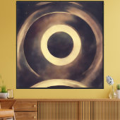 Golden Eclipse Leinwanddruck (Insitu (Wohnzimmer))