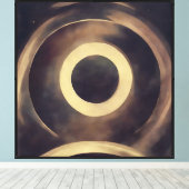 Golden Eclipse Leinwanddruck (Insitu (Holzboden))