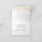 Golden Effekt Konfetti Danke Ihrer Karte (Innenseite)
