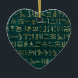 Golden Egypten Hieroglyphs Typografie Ägypten Keramik Ornament<br><div class="desc">Eine Hieroglyph ist jedes der grafischen Zeichen des Schriftsystems,  das von den alten Ägyptern erfunden wurde und die Wörter durch Zahlen oder Symbole und nicht durch phonetische oder alphabetische Zeichen repräsentiert. Wenn Sie ein Liebhaber dieses uralten Schriftsystems sind,  ist das für Sie.</div>