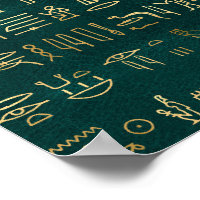 Golden Egypten Hieroglyphs Typografie Ägypten