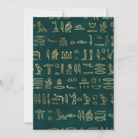 Golden Egyptian Hieroglyphs Typografie Ägypten