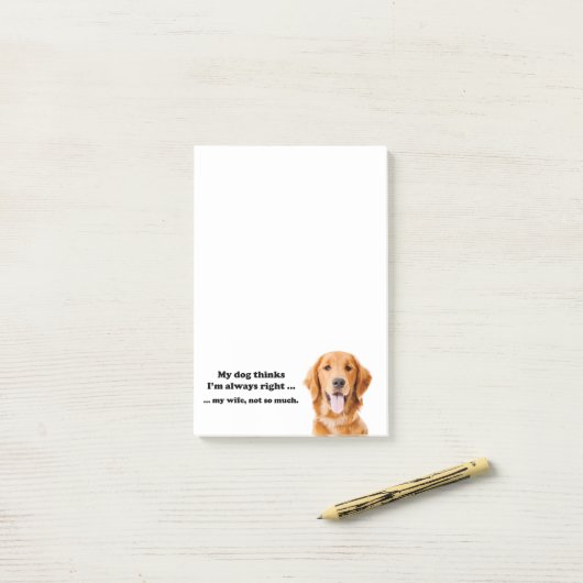 Golden / Ehefrau Post-It-Notes Post-it Klebezettel (Auf Schreibtisch)