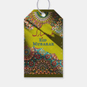 Golden Eid Mubarak Ornament Yellow Green Geschenkanhänger (Vorderseite)