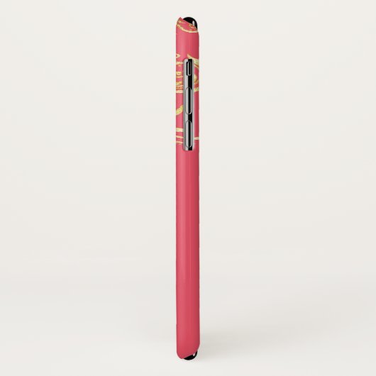 Golden Eiffel Tower Custom iPhone X Fall Case-Mate iPhone Hülle (Hinten/Links)